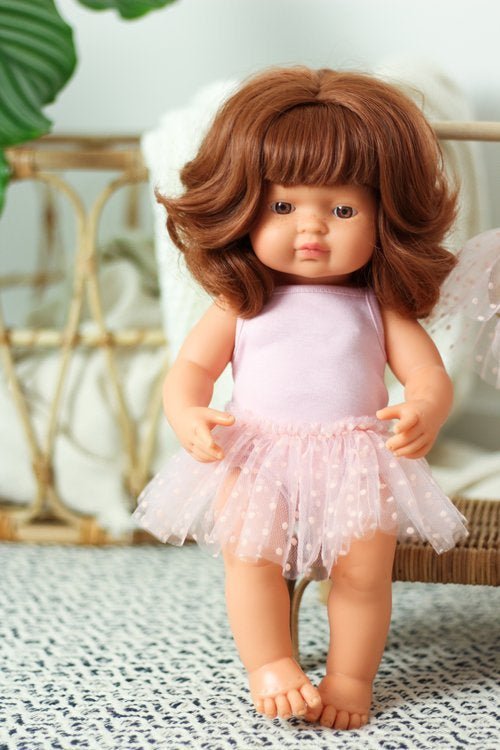 Strój Baletnicy Różowy : Body + Spódniczka tutu dla lalki 38 cm - Miniland