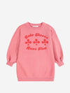 Sukienka z bawełny organicznej oversize Have Fun Pink - Bobo Choses