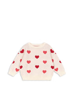 Sweter dzianinowy Lapis Coeur Colore Duo Pink - KONGES SLØJD
