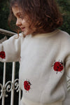 Sweter dzianinowy Lapis Ladybug - KONGES SLØJD