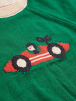 Sweter z bawełny organicznej Off White - Bobo Choses
