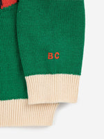 Sweter z bawełny organicznej Off White - Bobo Choses