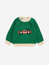 Sweter z bawełny organicznej Off White - Bobo Choses