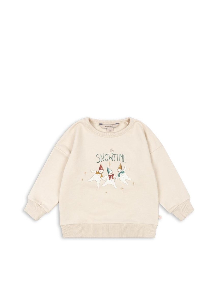 Świąteczna bawełniana bluza Lou Snowtime - KONGES SLØJD