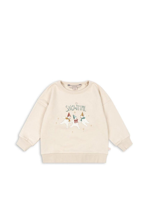 Świąteczna bawełniana bluza Lou Snowtime - KONGES SLØJD
