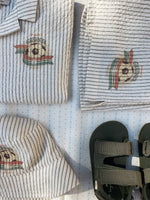 Szorty dziecięce Elliot Stripe Bluie - KONGES SLØJD