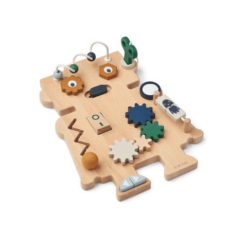 Tablica manipulacyjna Carola Robot Indigo blue and multi mix - Liewood