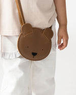 Torebka skórzana dziecięca Britta Classic Purse Bear Cognac Classic Leather - Donsje