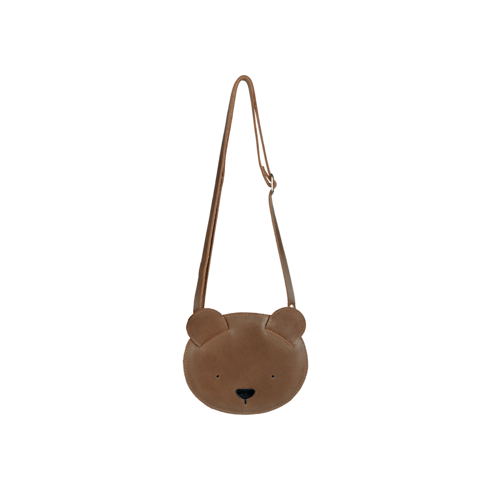 Torebka skórzana dziecięca Britta Classic Purse Bear Cognac Classic Leather - Donsje