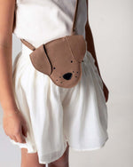 Torebka skórzana dziecięca Britta Classic Purse Dog Truffle Nubuck - Donsje