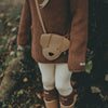 Torebka skórzana dziecięca Britta Classic Purse Dog Truffle Nubuck - Donsje