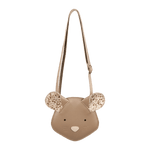 Torebka skórzana dziecięca Britta Exclusive Purse Mouse Praline Leather - Donsje