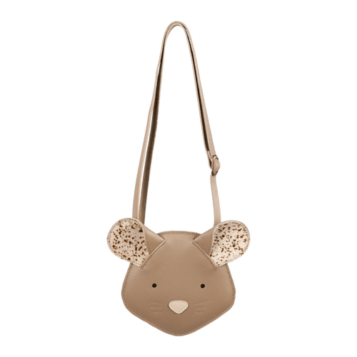Torebka skórzana dziecięca Britta Exclusive Purse Mouse Praline Leather - Donsje