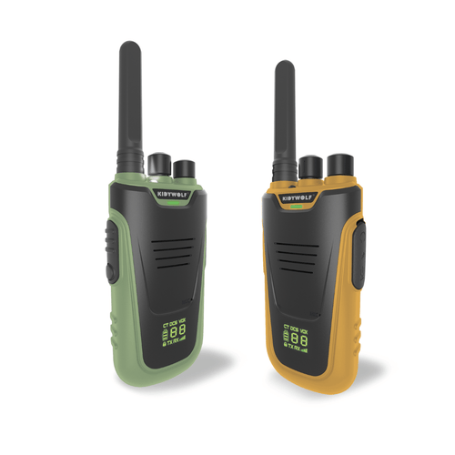 Walkie - talkie dla dzieci i dorosłych Green - Orange - Kidwolf