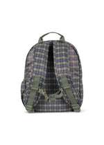 Wodoodporny plecak dla dzieci Rainy Kids MIDI Laurel Blue Check - KONGES SLØJD
