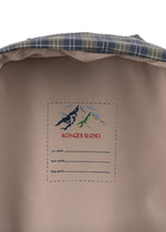 Wodoodporny plecak dla dzieci Rainy Kids MIDI Laurel Blue Check - KONGES SLØJD
