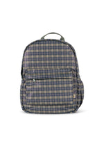 Wodoodporny plecak dla dzieci Rainy Kids MIDI Laurel Blue Check - KONGES SLØJD