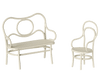 Zestaw miniaturowych mebli Cafe Set Small Off White - Maileg