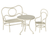 Zestaw miniaturowych mebli Cafe Set Small Off White - Maileg