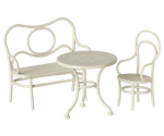 Zestaw miniaturowych mebli Cafe Set Small Off White - Maileg