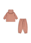 Zestaw przeciwdeszczowy dla dzieci Plainy Rain Set Cameo Brown - KONGES SLØJD