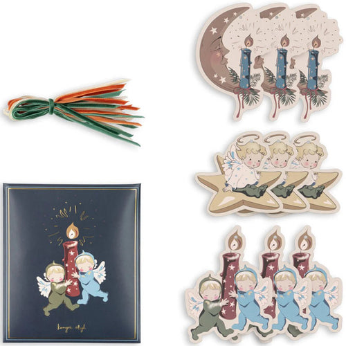 Zestaw świątecznych zawieszek do prezentów Lucia/Luna - KONGES SLØJD