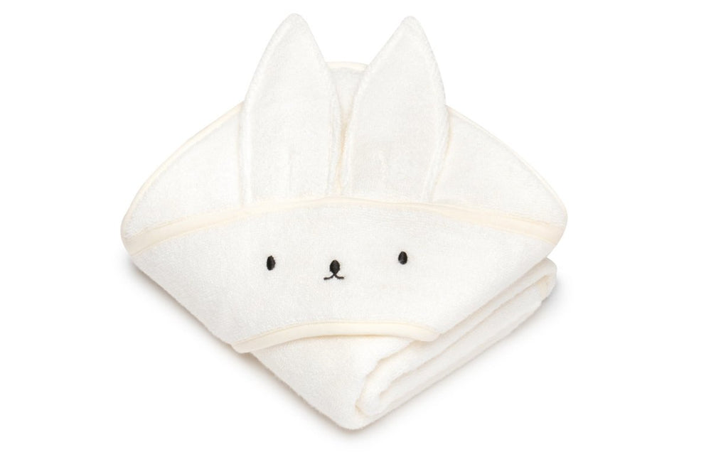 Bambusowy ręcznik z kapturem z uszami królika Rabbit Cream - My Memi
