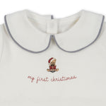 Bawełniana piżamka dla niemowląt z motywem świątecznym OPTIC WHITE - KONGES SLØJD