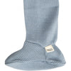 Bezszwowe legginsy ze stopkami z mieszanki jedwabiu i bawełny - Bamse Clear Blue - Minimalisma