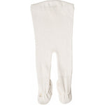 Bezszwowe legginsy ze stopkami z mieszanki jedwabiu i bawełny - Bamse Cream - Minimalisma