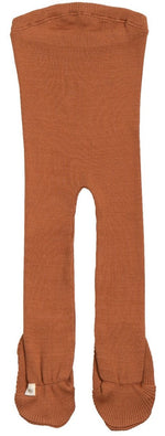 Bezszwowe legginsy ze stopkami z mieszanki jedwabiu i bawełny - Bamse Rooibos - Minimalisma