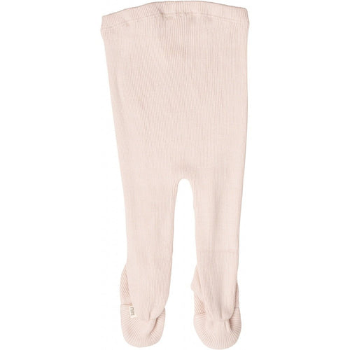 Bezszwowe legginsy ze stopkami z mieszanki jedwabiu i bawełny - Bamse Sweet Rose - Minimalisma