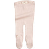 Bezszwowe legginsy ze stopkami z mieszanki jedwabiu i bawełny - Bamse Sweet Rose - Minimalisma