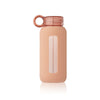 Butelka na wodę z rurką 350 ml Dusty raspberry and tuscany rose mix - Liewood