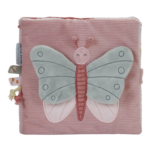 Duża miękka książeczka sensoryczna Flowers & Butterflies - Little Dutch