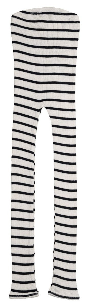 Komfortowe legginsy z mieszanki jedwabiu i prążkowanej bawełny - Bieber Sailor- Minimalisma