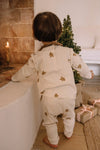 Legginsy Rom Pom - Gingerbread Ecru - Studio Boheme Paris