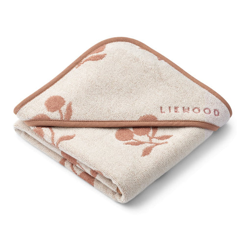 Ręcznik kąpielowy z kapturkiem Peach and Sea shell - Liewood