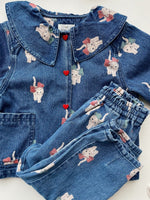 Spodnie jeansowe dziecięce KITTY BOW - KONGES SLØJD